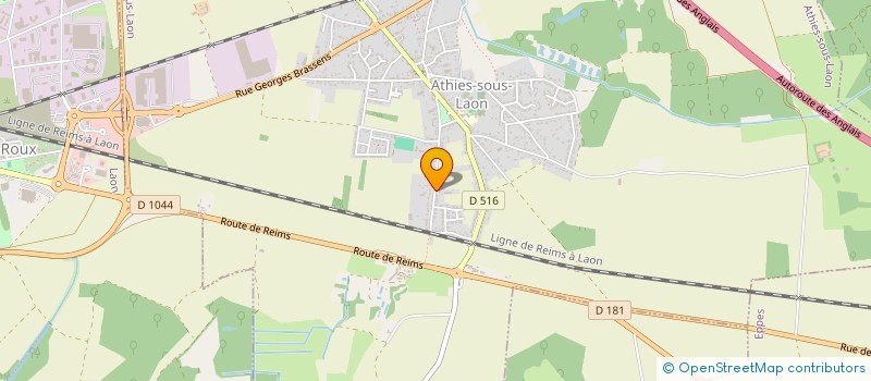localisation de l'entreprise DEMENAGEMENTS FLAMANT FILS  ATHIES-SOUS-LAON