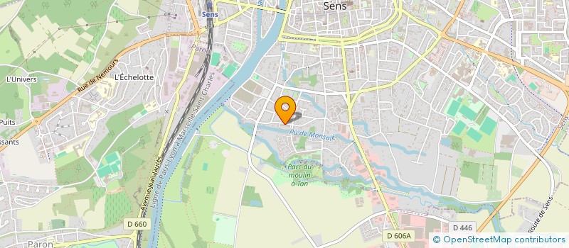 localisation de l'entreprise DEMENAGEMENTS GOUJET  SENS