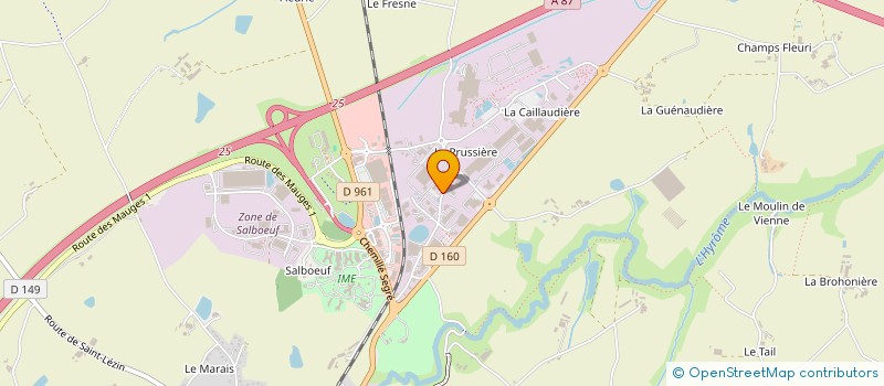 localisation de l'entreprise DEMENAGEMENTS JEAN-PIERRE MORILLE FILS  CHEMILLE-EN-ANJOU