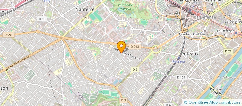 localisation de l'entreprise DEMENAGEMENTS LA CONSCIENCIEUSE à NANTERRE