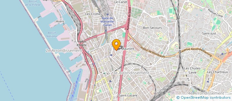 localisation de l'entreprise DEMENAGEMENTS LAFARGE à MARSEILLE