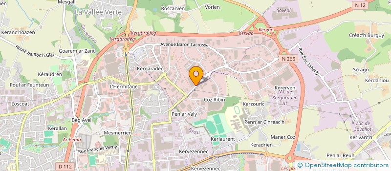 localisation de l'entreprise DEMENAGEMENTS LE CALVES à GOUESNOU