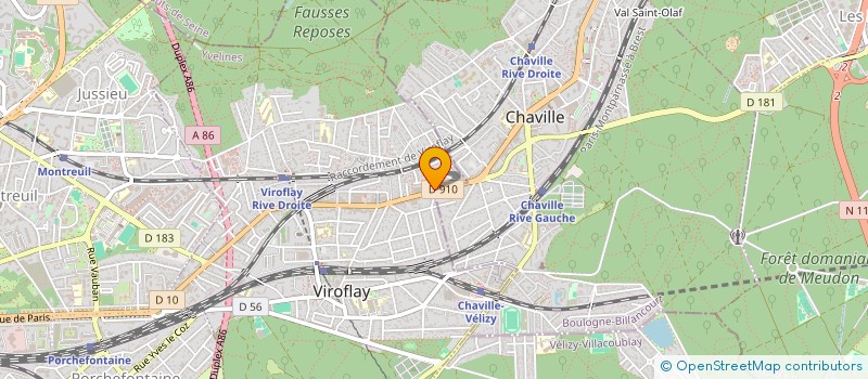 localisation de l'entreprise DEMENAGEMENTS LE GARS FRERES à VIROFLAY