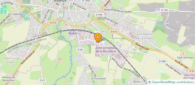 localisation de l'entreprise DEMENAGEMENTS LEBOURGEOIS  BAYEUX