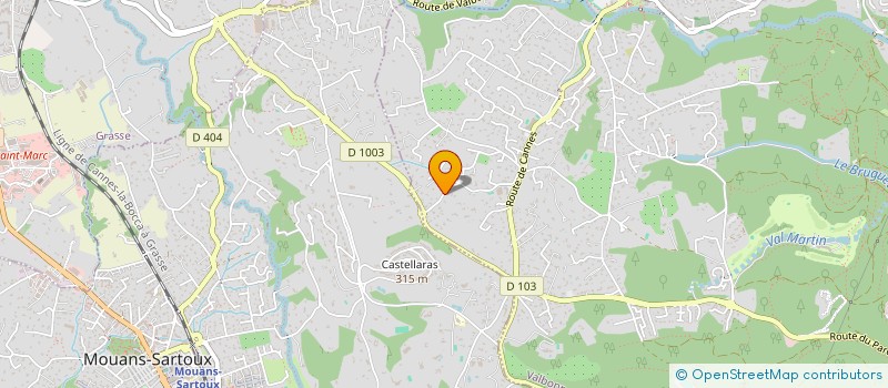 localisation de l'entreprise DEMENAGEMENTS LEMOINE  VALBONNE