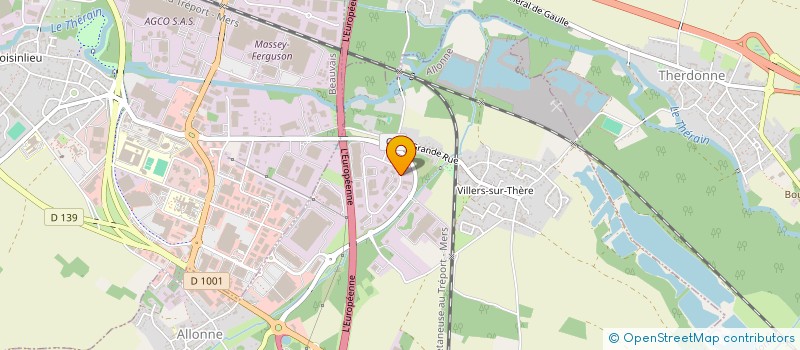 localisation de l'entreprise DEMENAGEMENTS MERCIER  ALLONNE