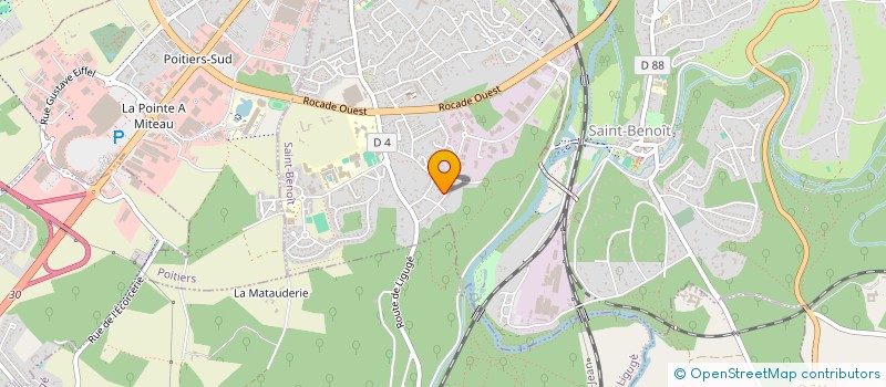 localisation de l'entreprise DEMENAGEMENTS POITEVINS à SAINT-BENOIT