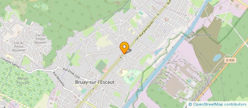 localisation de l'entreprise DEMENAGEMENTS RAYMOND MOUHAT à BRUAY-SUR-L'ESCAUT