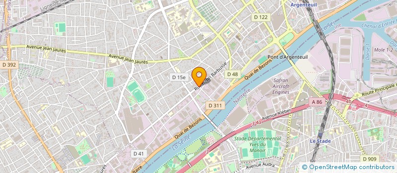 localisation de l'entreprise DEMENAGEMENTS REVEILLAUD ET COMPAGNIE à ARGENTEUIL