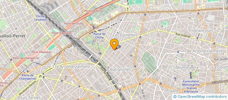 localisation de l'entreprise DEMENAGEMENTS SERGE FONTAINE à PARIS