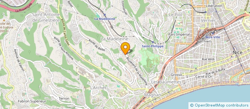 localisation de l'entreprise DEMENAGEMENTS TRANSPORTS BATISSE-FIEVET à NICE