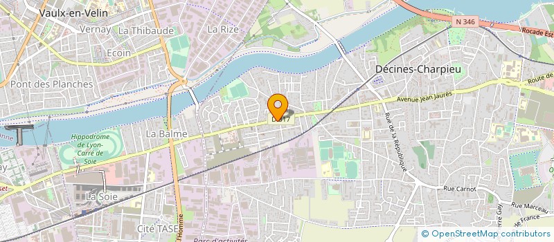 localisation de l'entreprise DEMENAGEMENTS TRANSPORTS PUPIER  DECINES-CHARPIEU