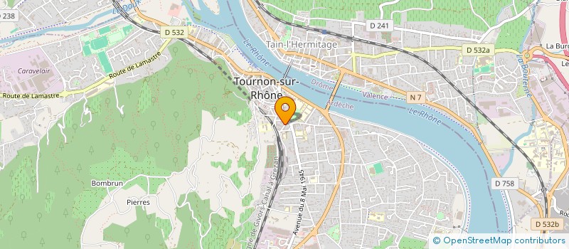 localisation de l'entreprise DEMENAGEUR EUROPEENS à TOURNON-SUR-RHONE