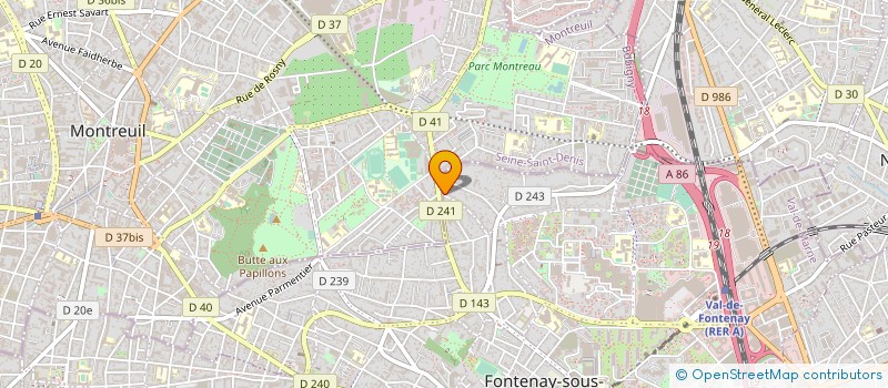 localisation de l'entreprise DEMENEIX-BRISON à FONTENAY-SOUS-BOIS