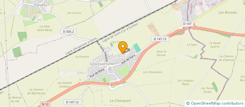 localisation de l'entreprise DEMERENOV à GOUSSAINVILLE