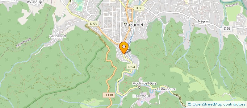 localisation de l'entreprise DEMETER à MAZAMET