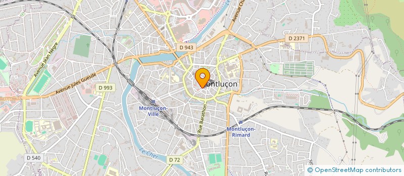 localisation de l'entreprise DEMETER à MONTLUCON