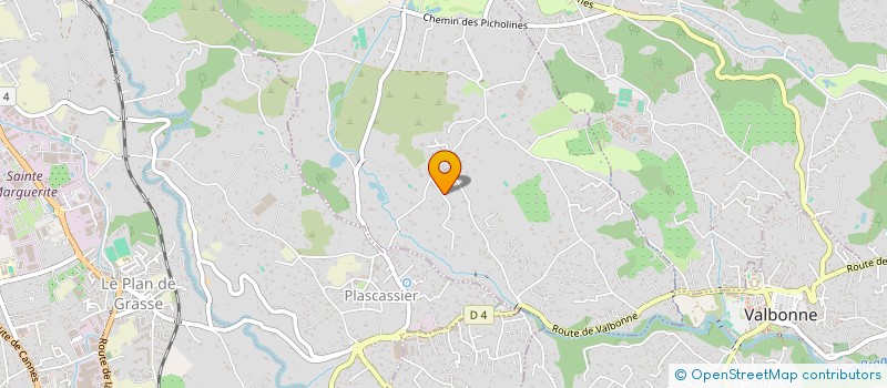 localisation de l'entreprise DEMETER  CHATEAUNEUF-GRASSE