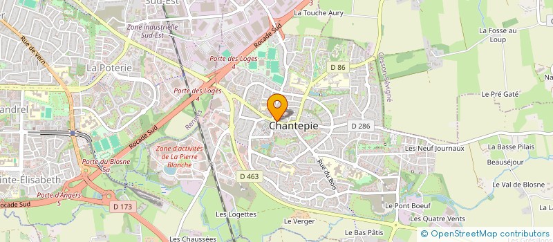 localisation de l'entreprise DEMETER à CHANTEPIE