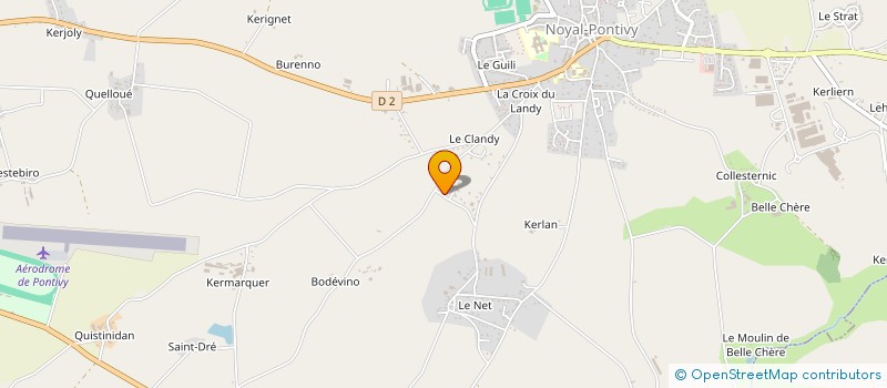 localisation de l'entreprise DEMETER  NOYAL-PONTIVY