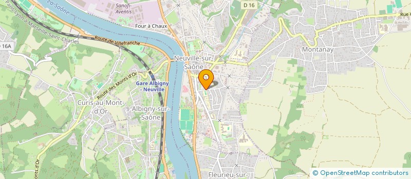 localisation de l'entreprise DEMETER  NEUVILLE-SUR-SAONE