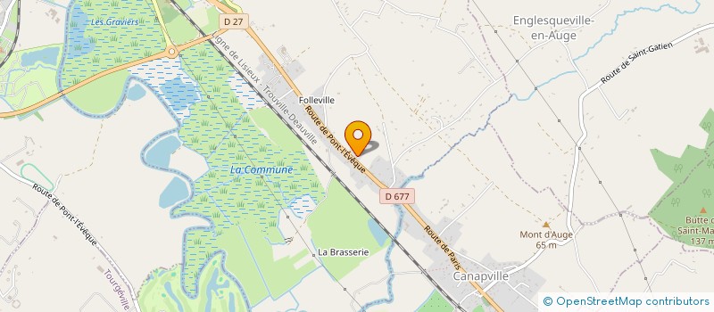 localisation de l'entreprise DEMETER  BONNEVILLE-SUR-TOUQUES