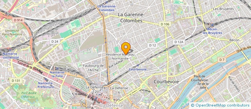 localisation de l'entreprise DEMETER à COURBEVOIE