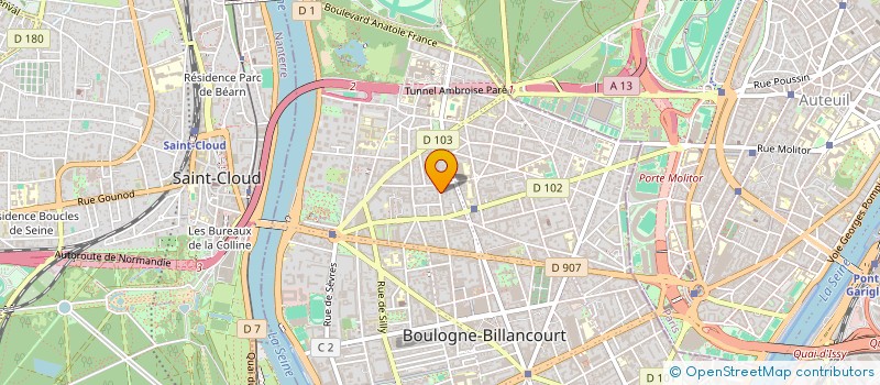 localisation de l'entreprise DEMETER à BOULOGNE-BILLANCOURT