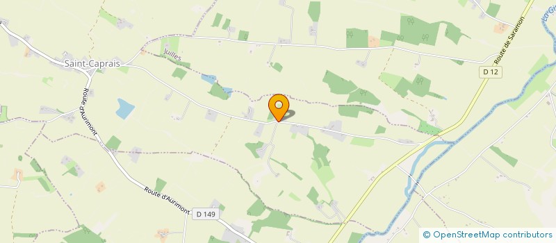 localisation de l'entreprise DEMETER CONSEIL INGENIERIE  SAINT-CAPRAIS