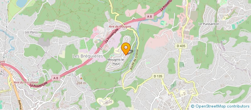 localisation de l'entreprise DEMETER ESPACES VERTS à MOUGINS