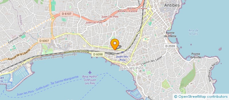 localisation de l'entreprise DEMETER INVESTISSEMENT à ANTIBES