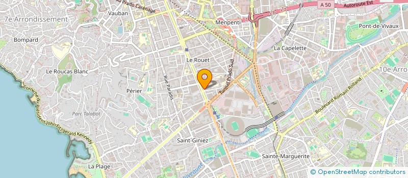 localisation de l'entreprise DEMETEX à MARSEILLE
