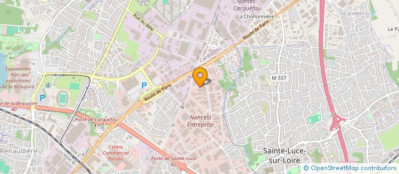 localisation de l'entreprise DEMETOUT à NANTES