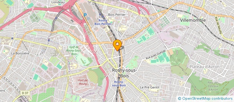 localisation de l'entreprise DEMETRIUS à ROSNY-SOUS-BOIS