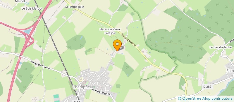 localisation de l'entreprise DEMEUDE MENUISIER PLAQUISTE  CHAMPFLEUR