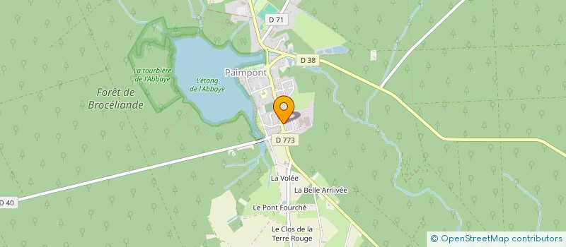 localisation de l'entreprise DEMEURE CELTIQUE  PAIMPONT