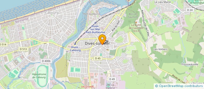 localisation de l'entreprise DEMEURE DE MANNEVILLE  DIVES-SUR-MER