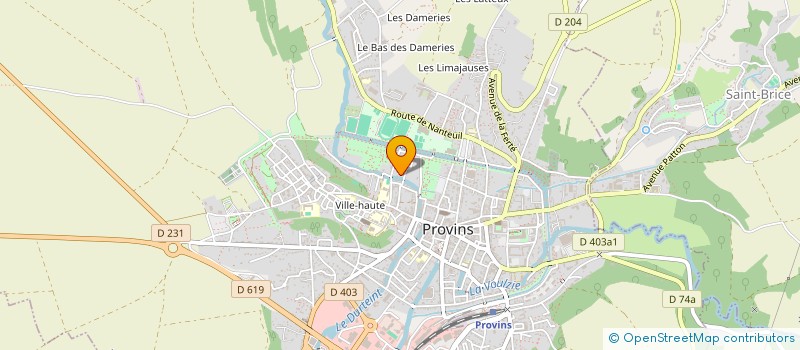 localisation de l'entreprise DEMEURE DES PEUPLIERS  PROVINS