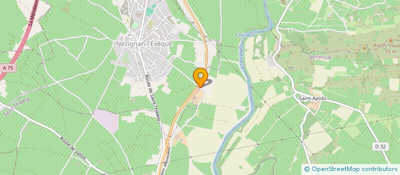 localisation de l'entreprise DEMEURE DU MAS DES PINS  SAINT-THIBERY