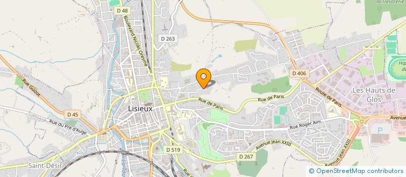 localisation de l'entreprise DEMEURE NORMANDE à LISIEUX