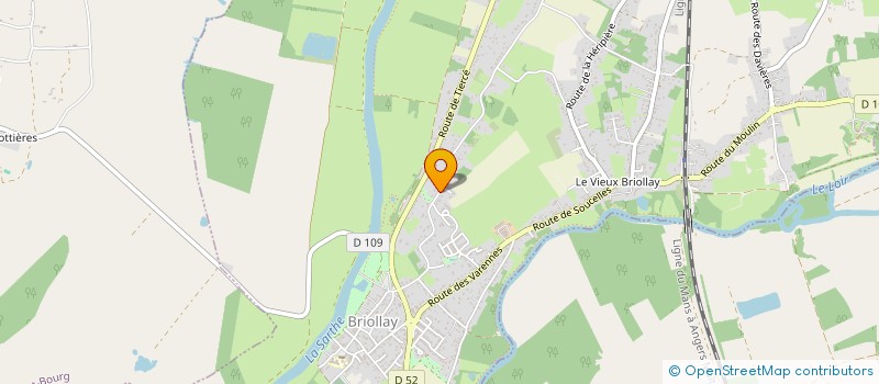 localisation de l'entreprise DEMEURES ANGEVINES à BRIOLLAY