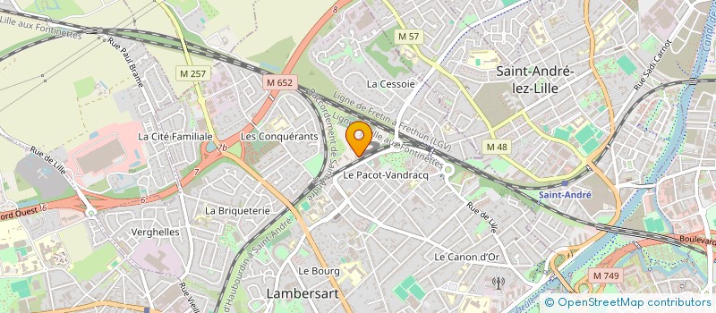 localisation de l'entreprise DEMEURES & COULEURS  LAMBERSART