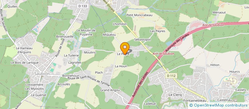 localisation de l'entreprise DEMEURES D'AQUITAINE  SAINT-VINCENT-DE-TYROSSE