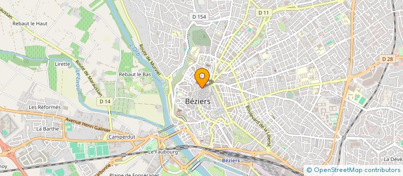 localisation de l'entreprise DEMEURES D'HIER ET D'AUJOURD'HUI à BEZIERS