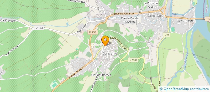 localisation de l'entreprise DEMEURES DE CAMPAGNE  SANCERRE