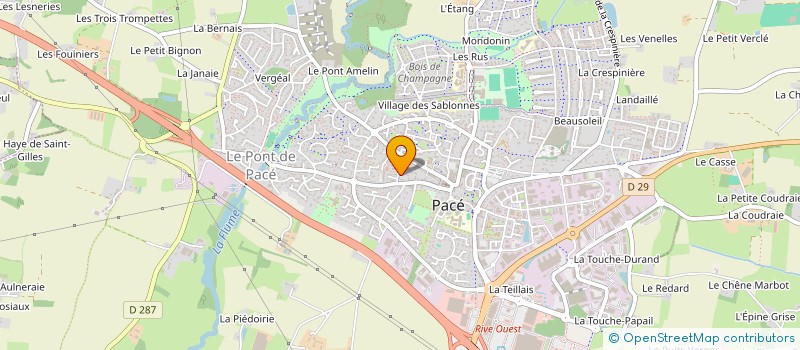 localisation de l'entreprise DEMEURES DE L'OUEST  PACE