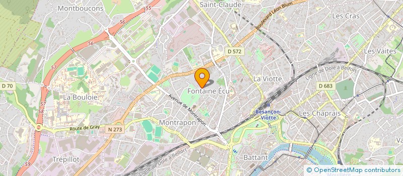 localisation de l'entreprise DEMEURES DU 25  BESANCON
