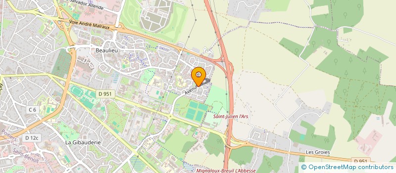 localisation de l'entreprise DEMEURES DU 86 à POITIERS