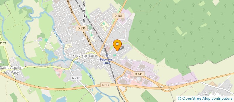 localisation de l'entreprise DEMEURES DU PATRIMOINE  PACY-SUR-EURE