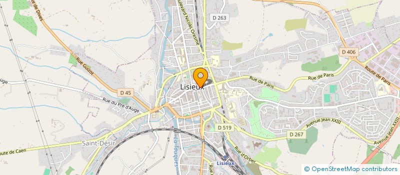 localisation de l'entreprise DEMEURES DU PAYS D'AUGE à LISIEUX